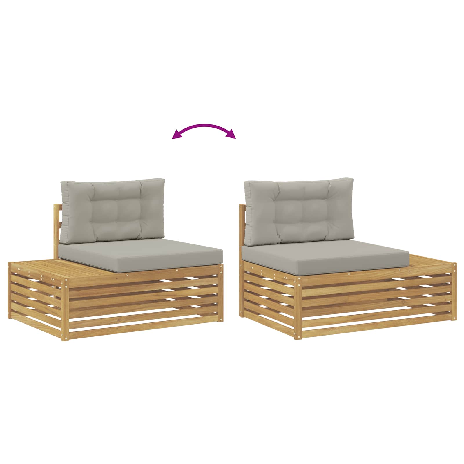 4 Komad Set vanjskih sofa Poliester Bijela
