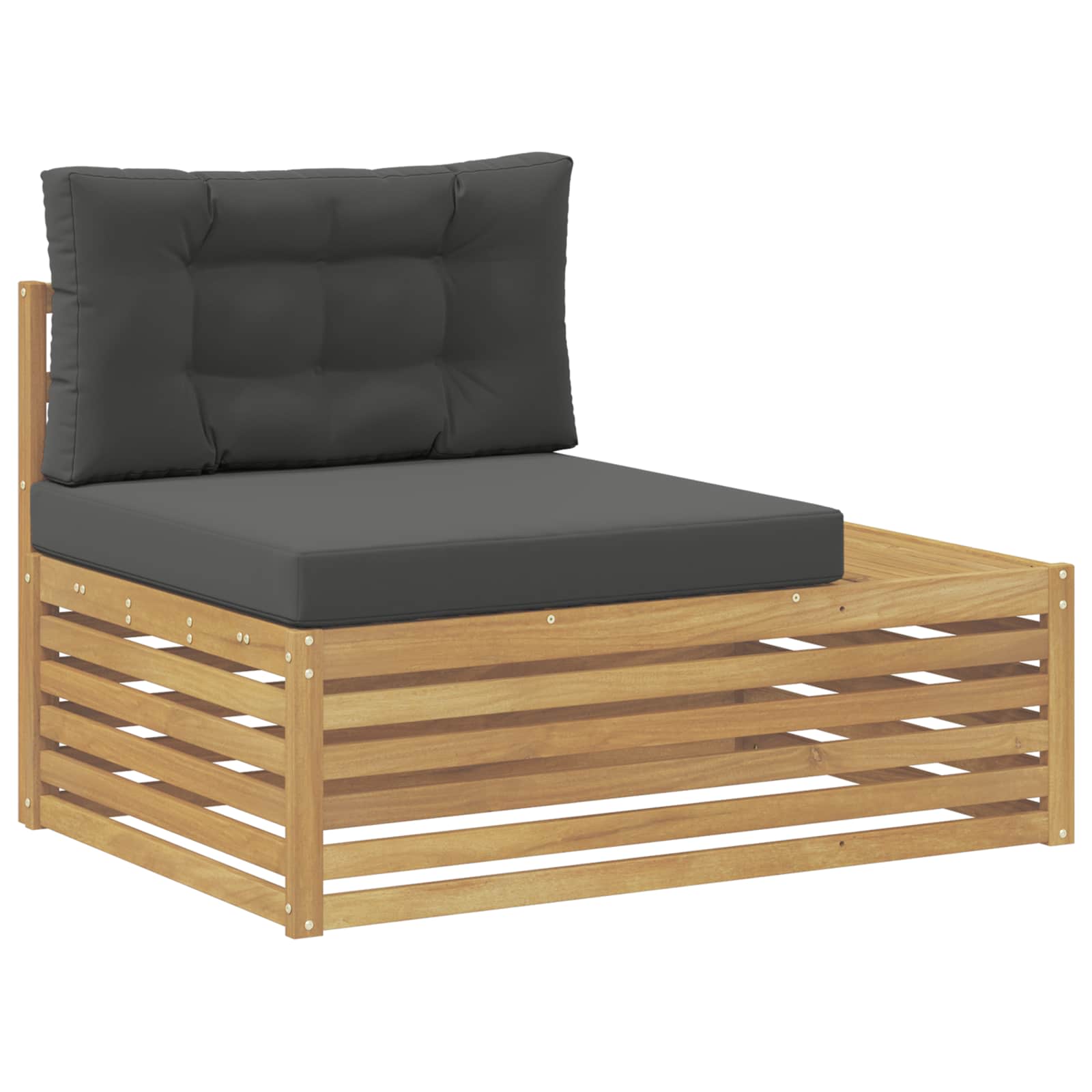 5 Komad Set vanjskih sofa Poliester Bijela