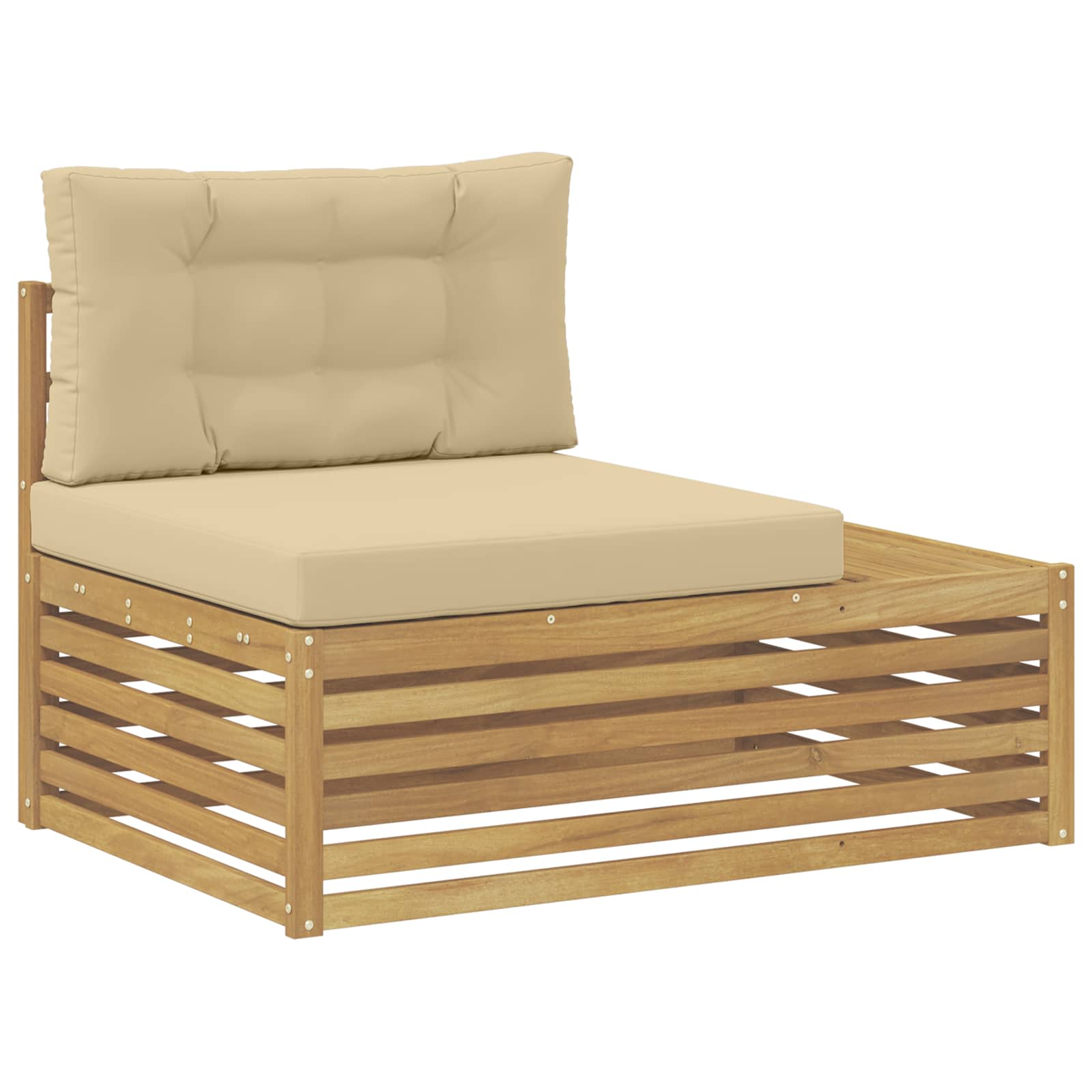 7 Komad Set vanjskih sofa Poliester Bijela