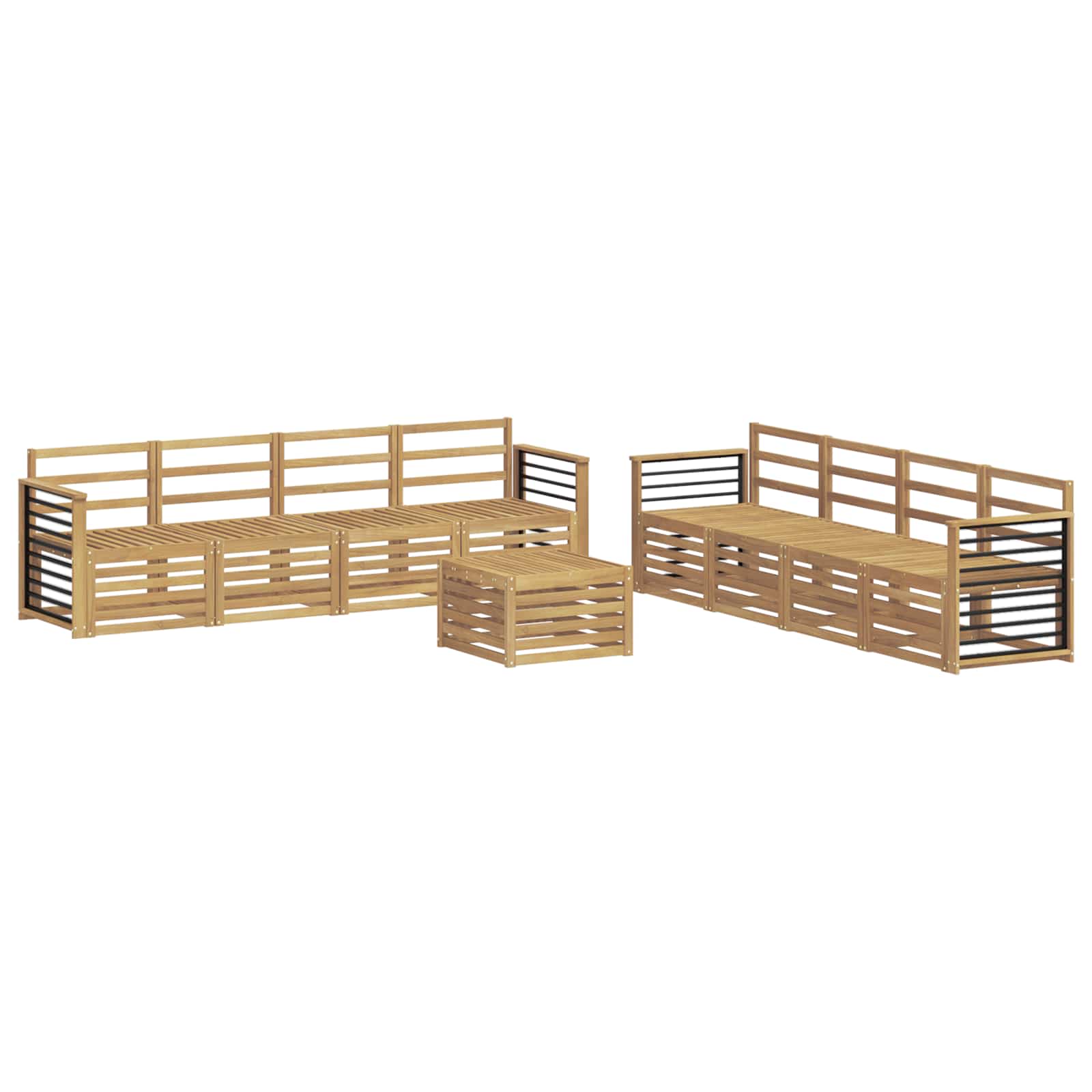 Setovi sofa 9 pcs Bijela Poliester