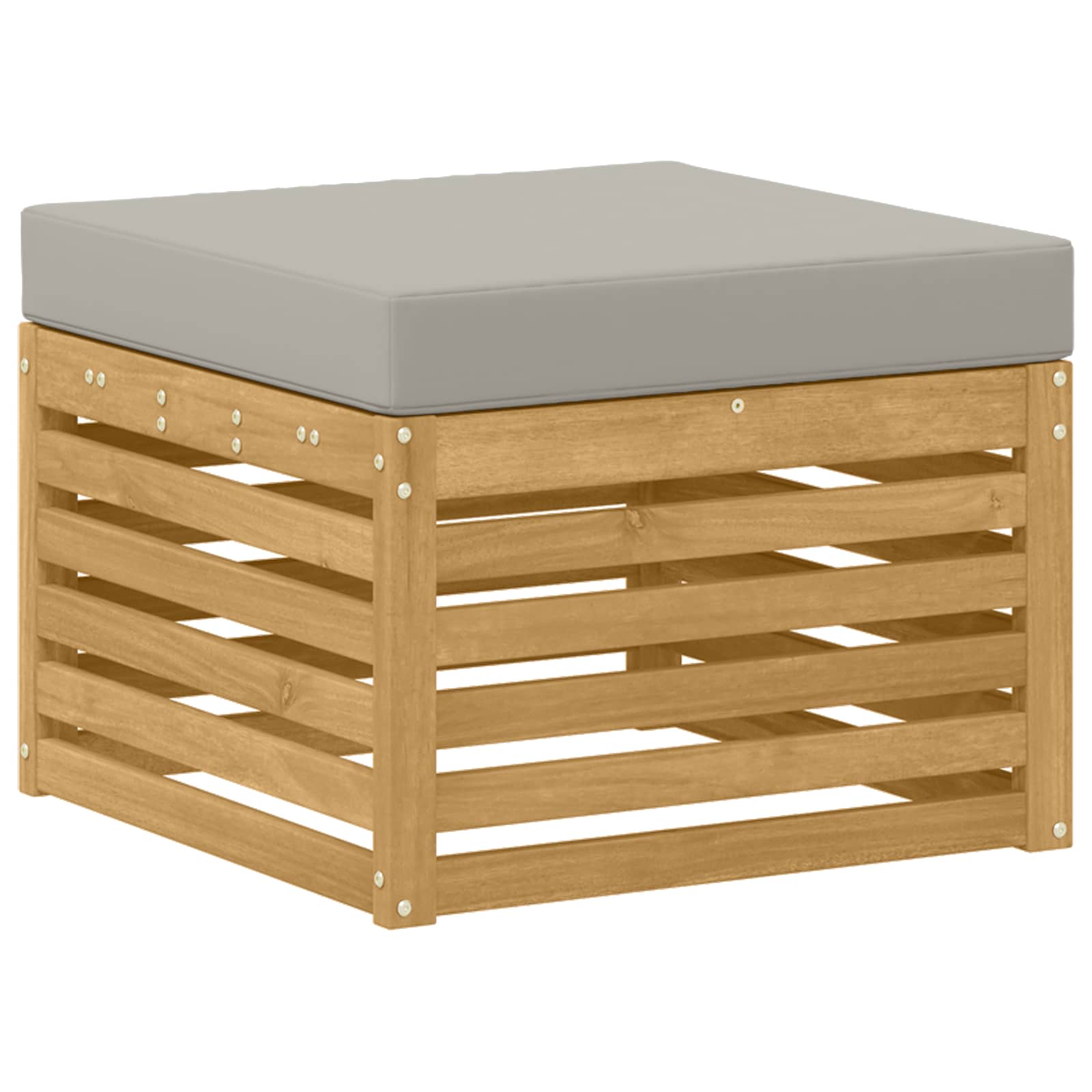 Set vanjskih sofa 6 pcs Bijela i svjetlosiva 59 x 59 x 37 cm