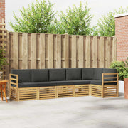Set vanjskih sofa 6 pcs Bijela i antracit 306 x 128,5 x 73 cm