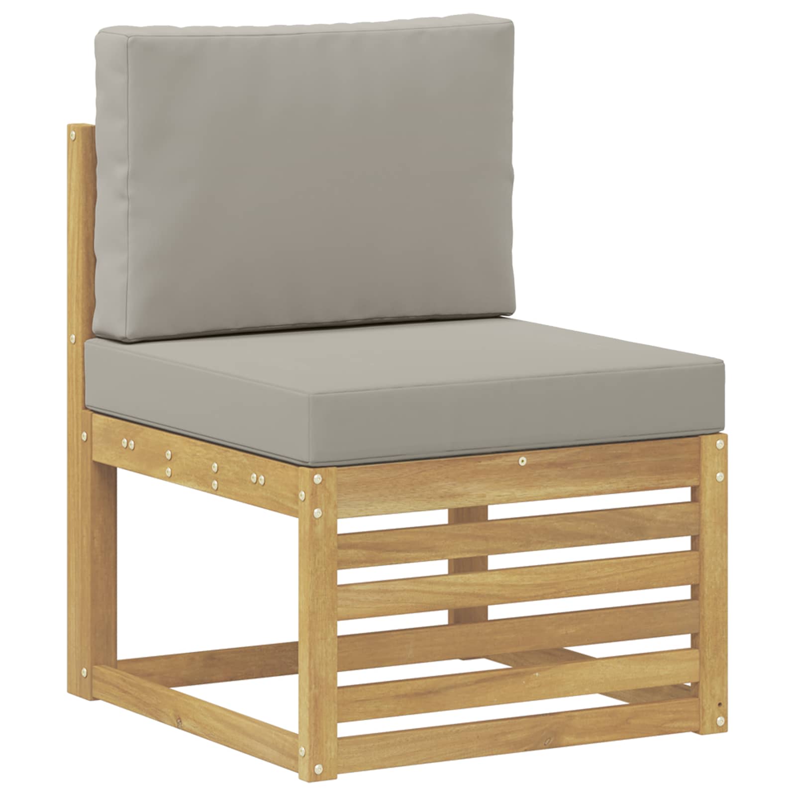 Set vanjskih sofa 7 pcs Bijela i svjetlosiva 59 x 59 x 37 cm