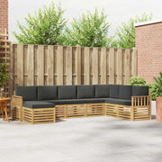Set vanjskih sofa 8 pcs Bijela i antracit 306 x 187,5 x 73 cm