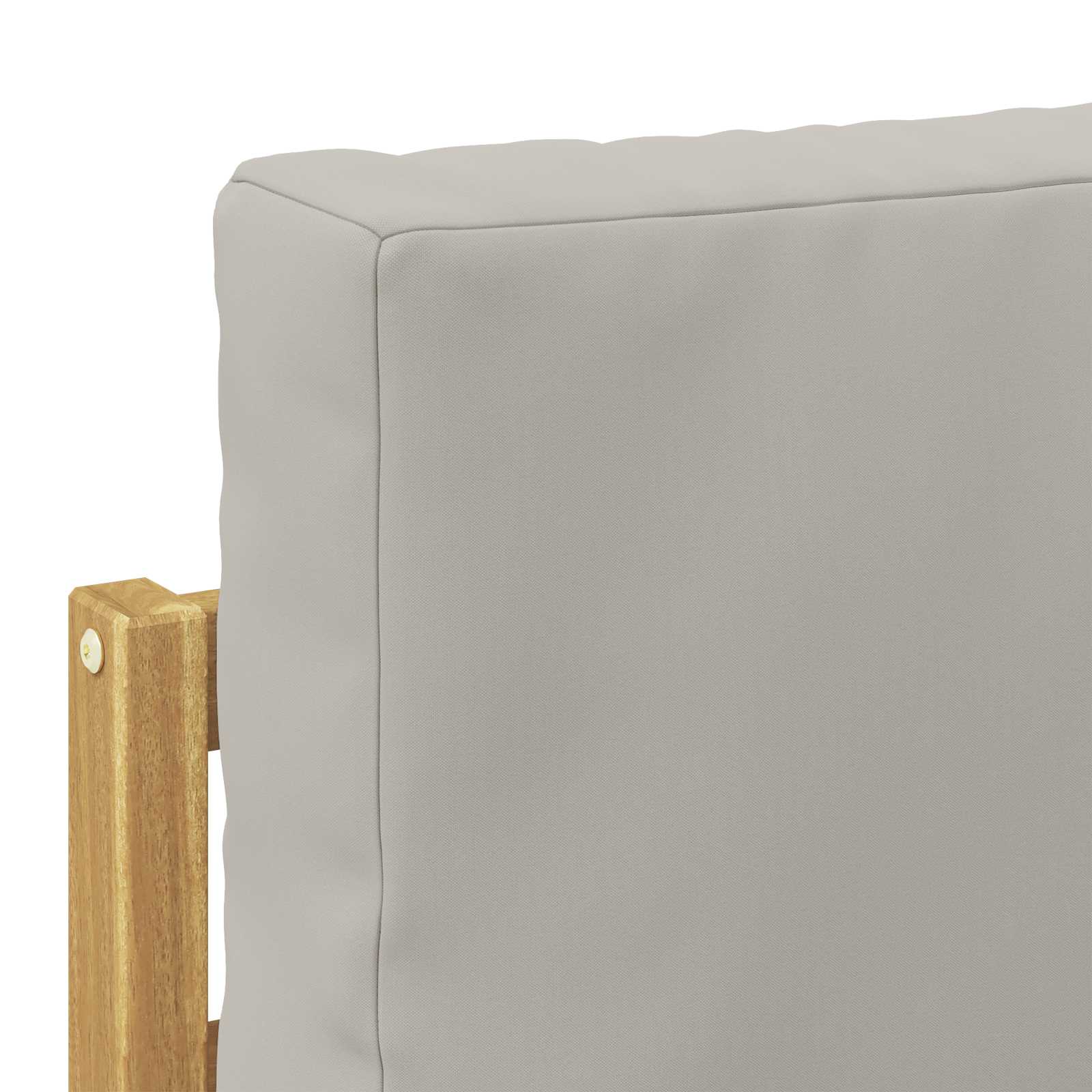 Set vanjskih sofa s jastukom 5 Komad Bijela i svjetlosiva