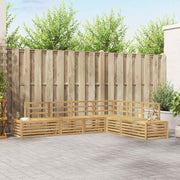 Set vanjskih sofa 6 Komad Bijela