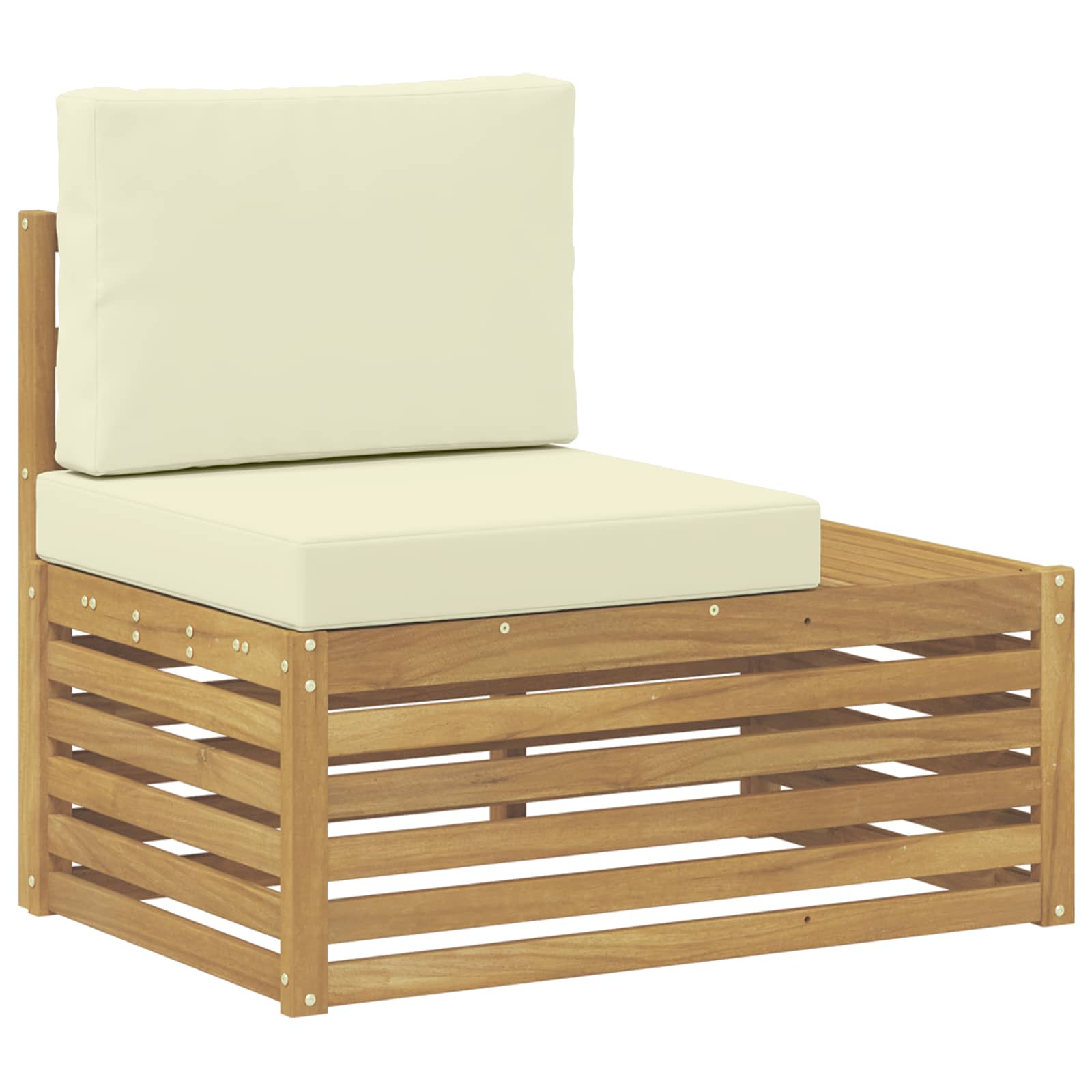 Set vanjskih sofa Bijela 273 x 213,5 x 73 cm Poliester