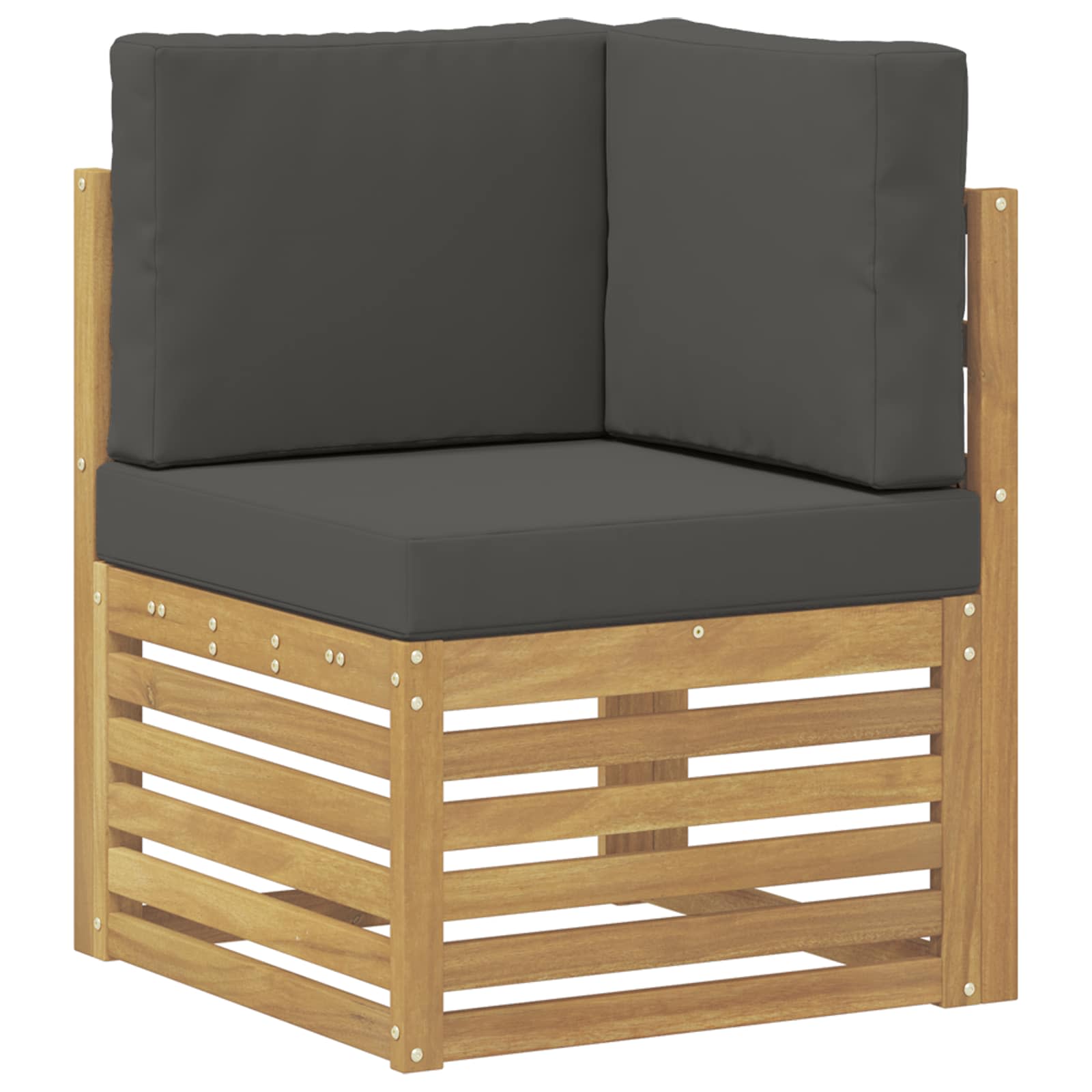 Set vanjskih sofa 8 pcs Bijela i Antracit 59 x 59 x 37 cm