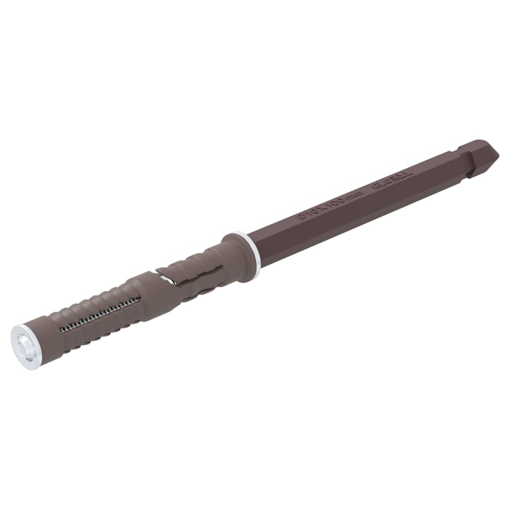 Podupirači za plutajuće police 12 pcs Bež Ø10 x 170 mm Čelik