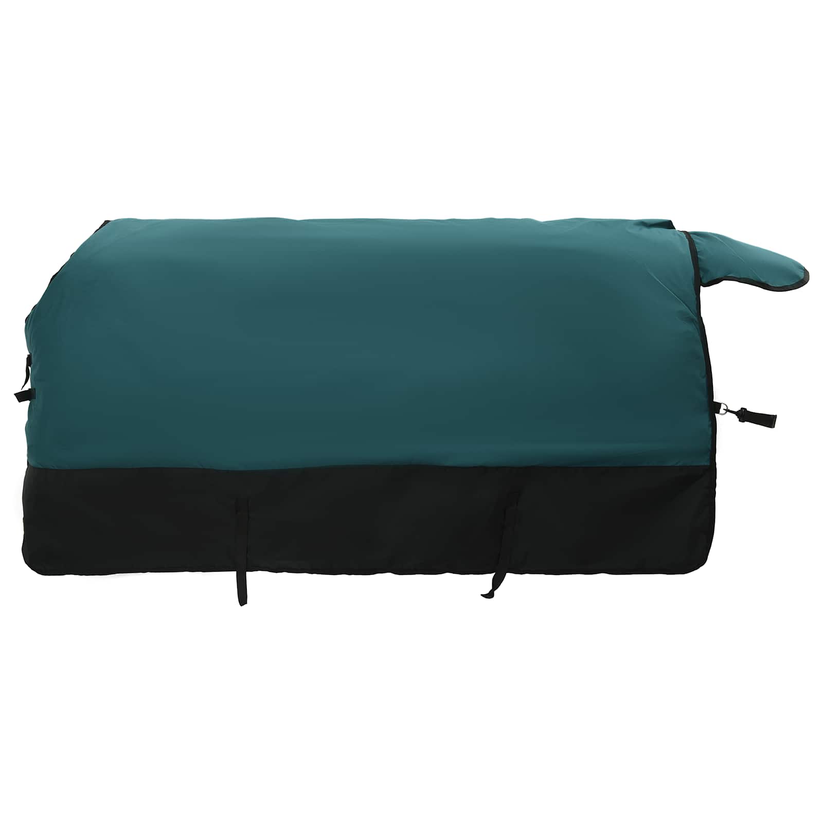Pokrivač za konje Tamno zelena i crna 75 cm Poliester