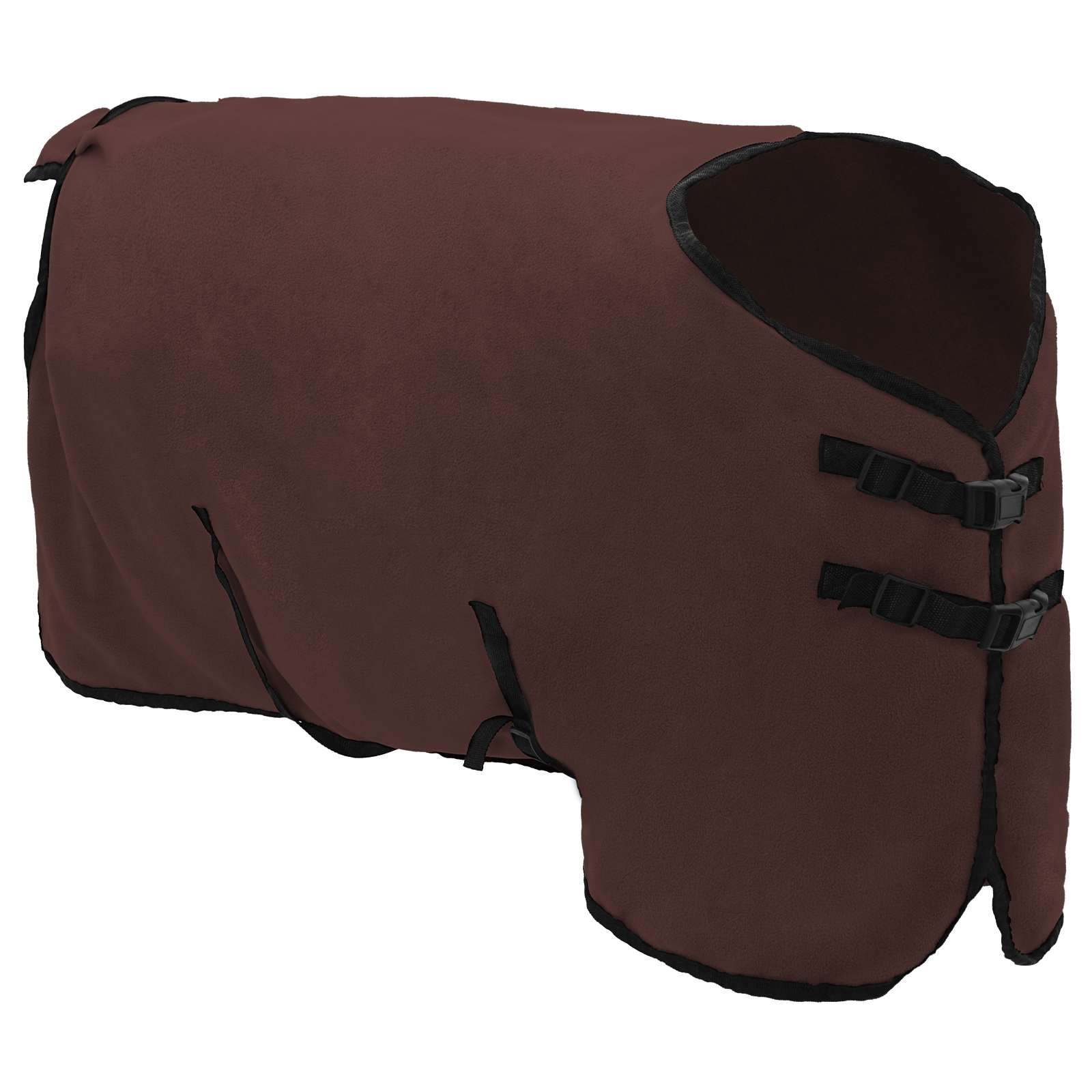 Pokrivač za konje Puni tamnosmeđi 105 cm Poliester