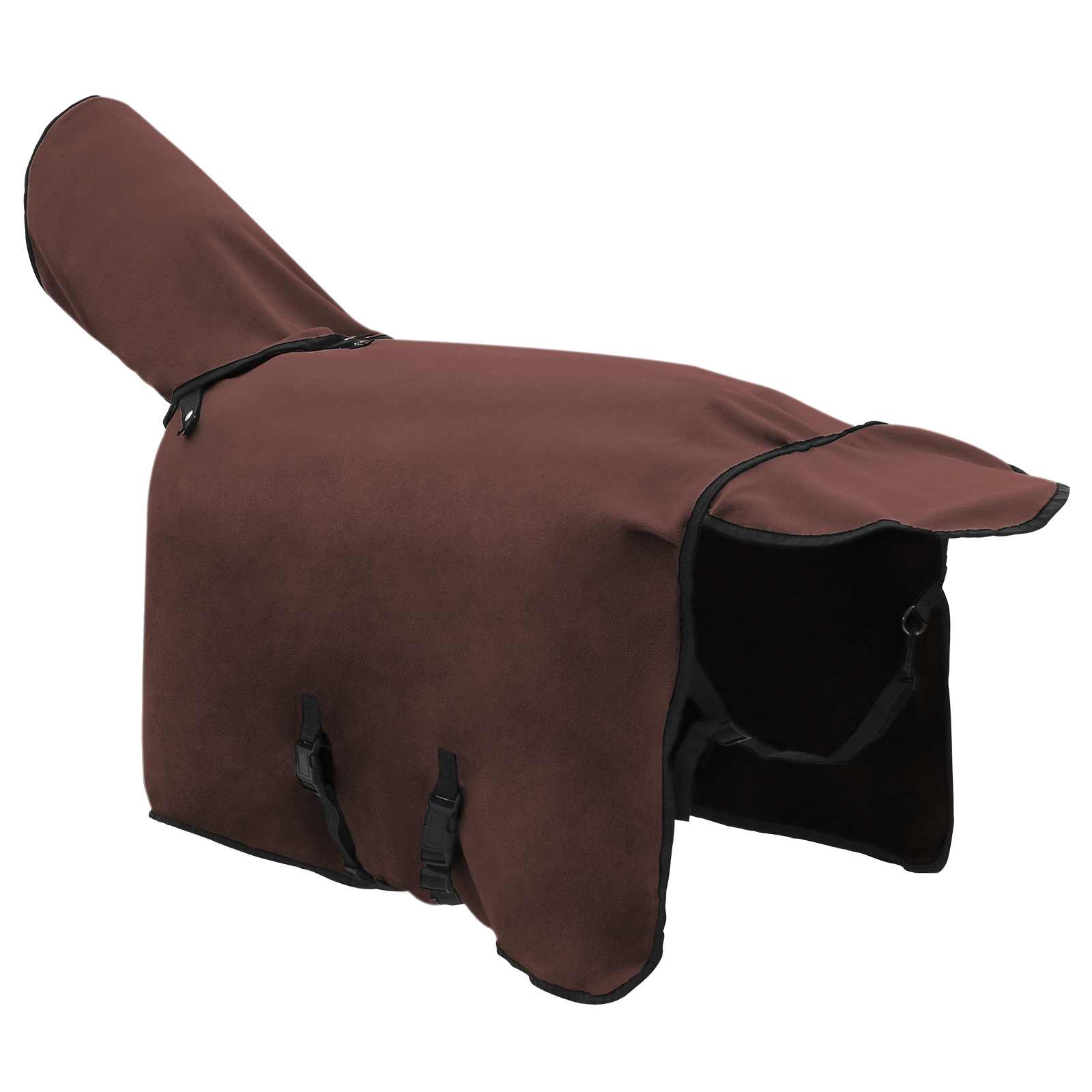 Pokrivač za konje Puni tamnosmeđi 75 cm Poliester
