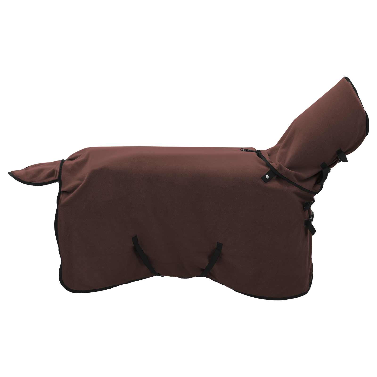 Pokrivač za konje Puni tamnosmeđi 105 cm Poliester