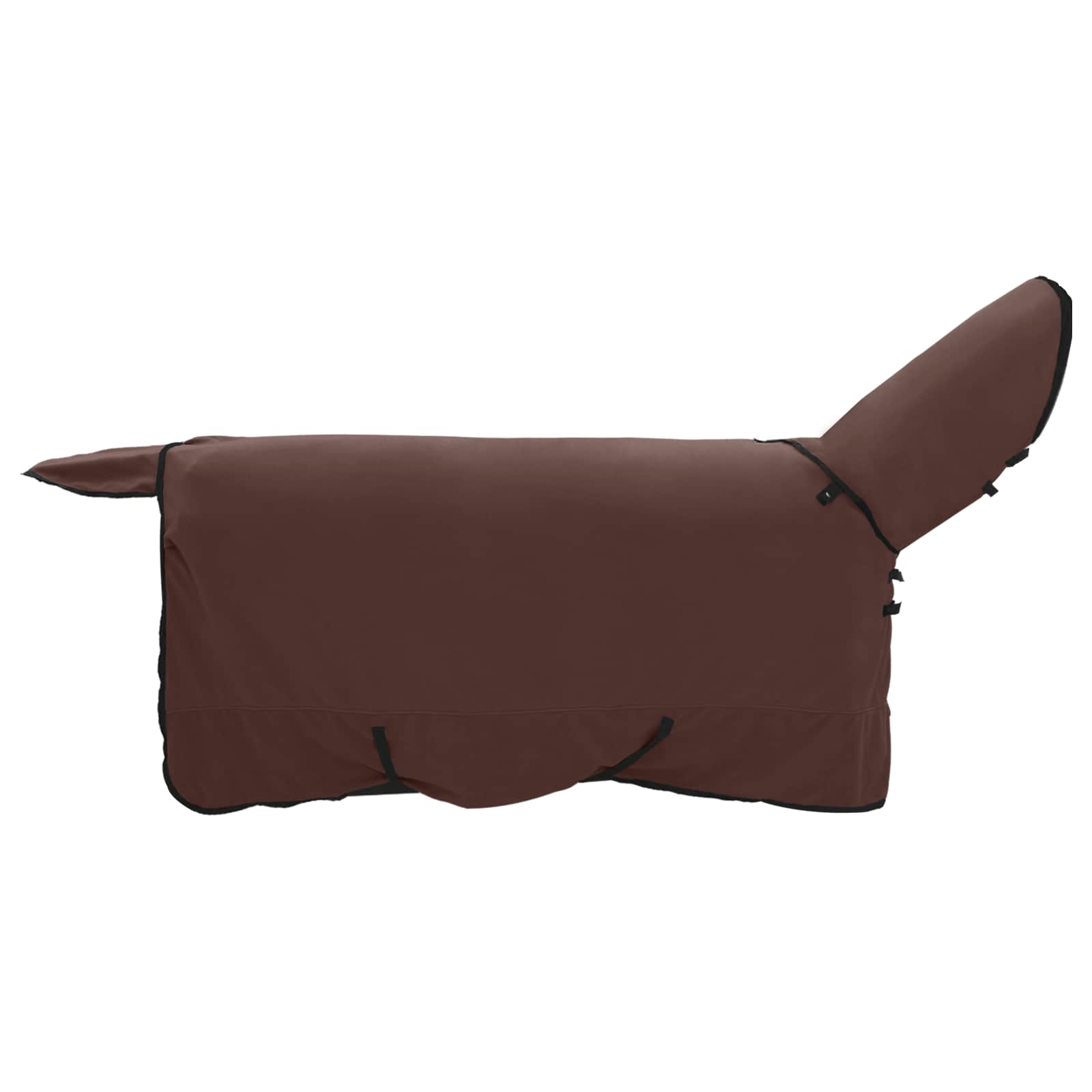 Pokrivač za konje Puni tamnosmeđi 125 cm Poliester
