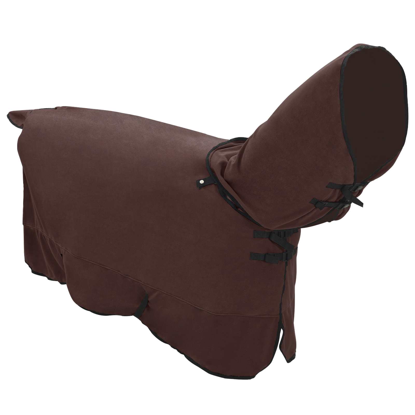 Pokrivač za konje Puni tamnosmeđi 125 cm Poliester