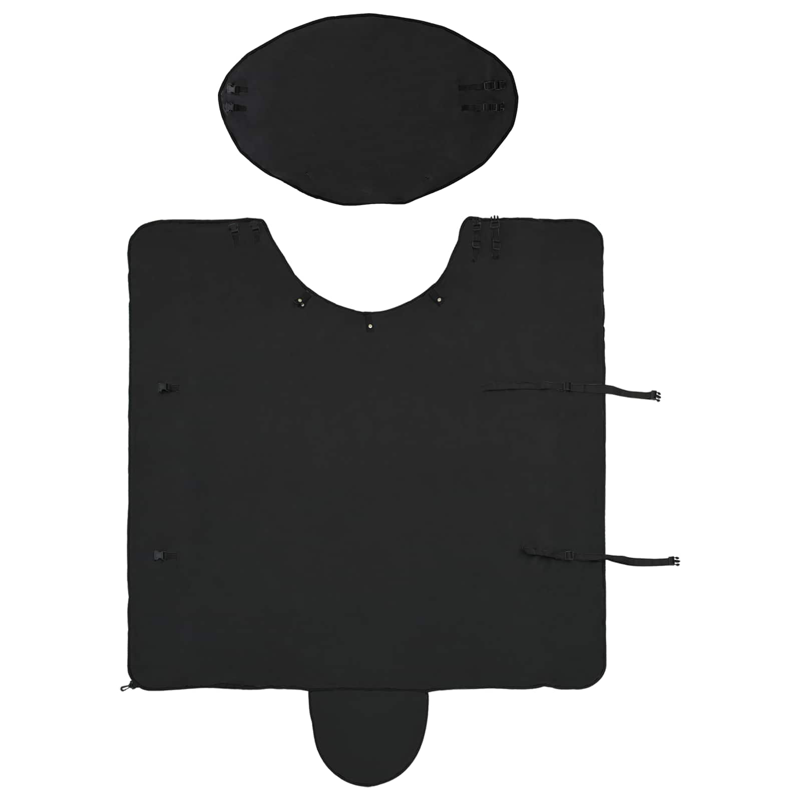Pokrivač za konje Crna 75 cm Poliester