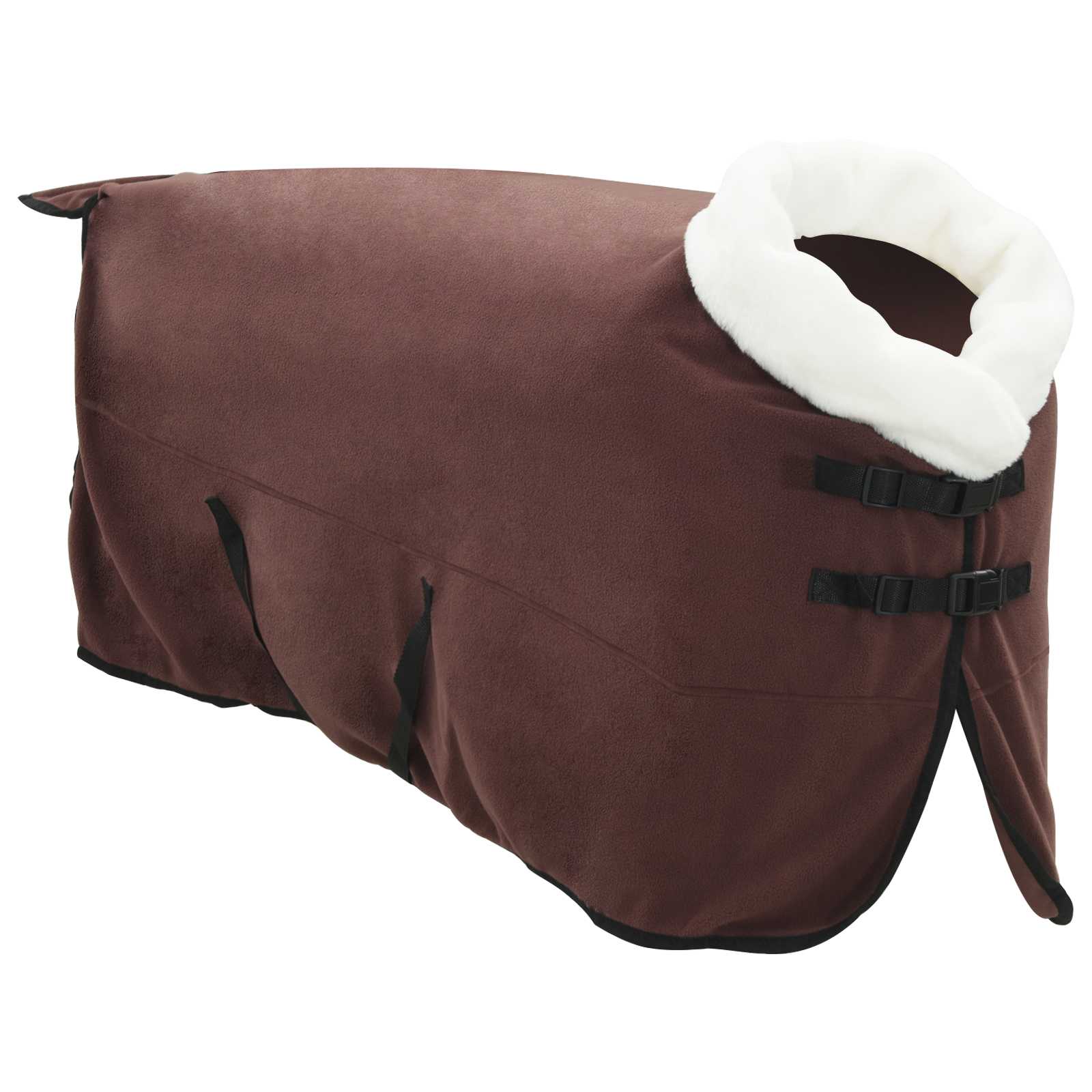 Pokrivač za konje Puni tamnosmeđi 155 cm Polartec