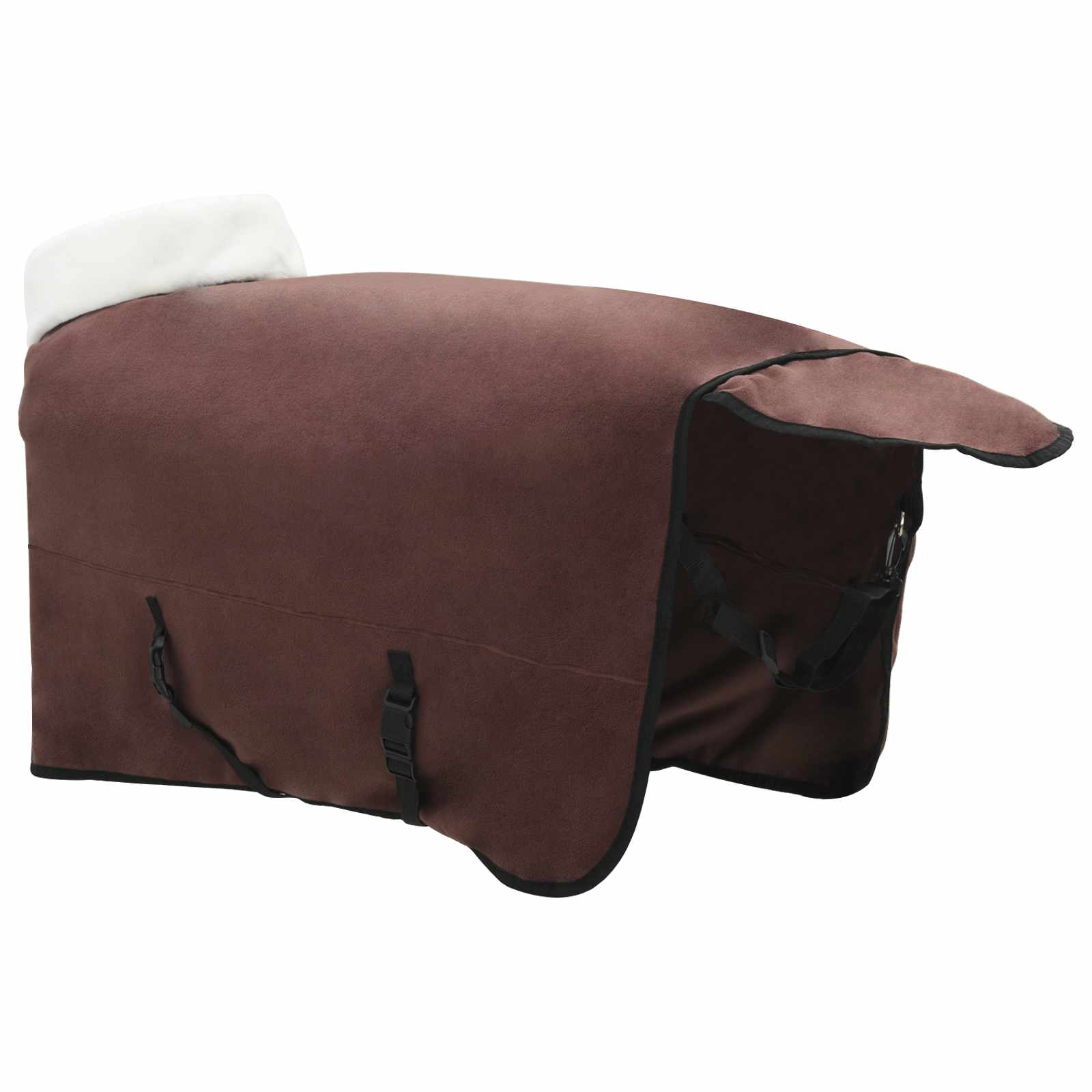 Pokrivač za konje Puni tamnosmeđi 165 cm Polartec