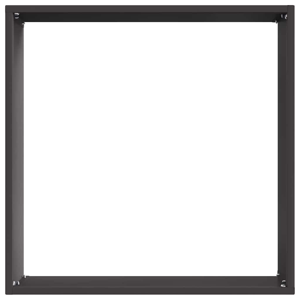 Ograda oko Travnjaka 6 pcs Crna 40 x 40 x 13 cm Čelik