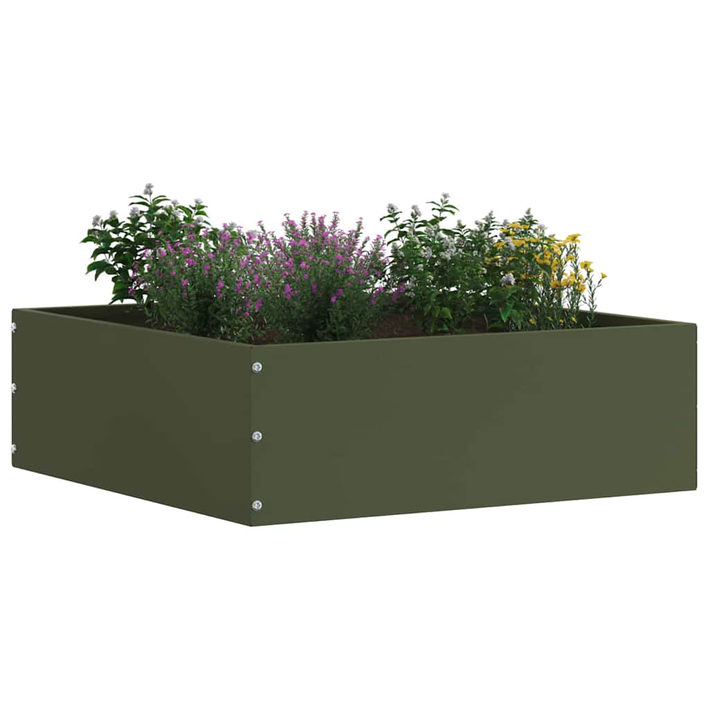 Ograda oko Travnjaka 6 pcs Maslinasto zelena 40 x 40 x 13 cm