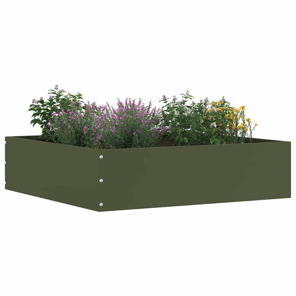 Ograda oko Travnjaka 6 pcs Maslinasto zelena 50 x 50 x 13 cm