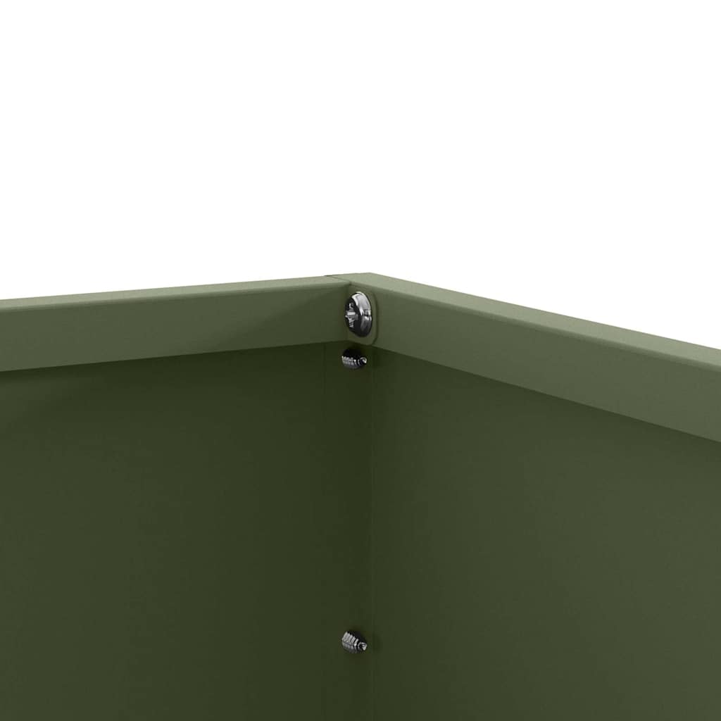 Ograda oko Travnjaka 6 pcs Maslinasto zelena 60 x 60 x 13 cm