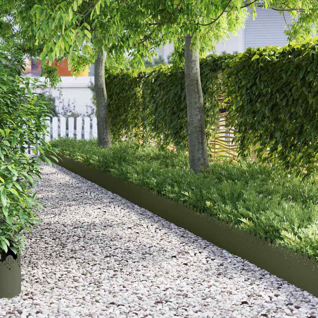 Rubnjaci za travnjak 10 pcs Maslinasto zelena