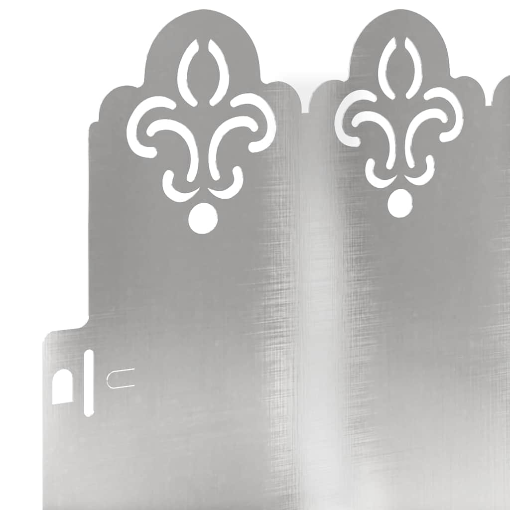 Rubnjaci za travnjak 10 pcs Srebrno 103 x 0,05 x 22 cm