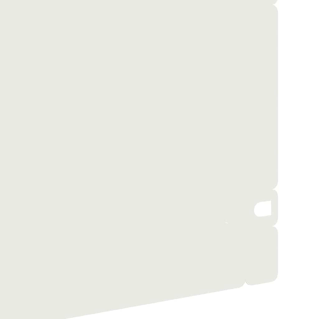Rubnjaci za travnjak 20 pcs Bijelo 103 x 0,05 x 22 cm Čelik