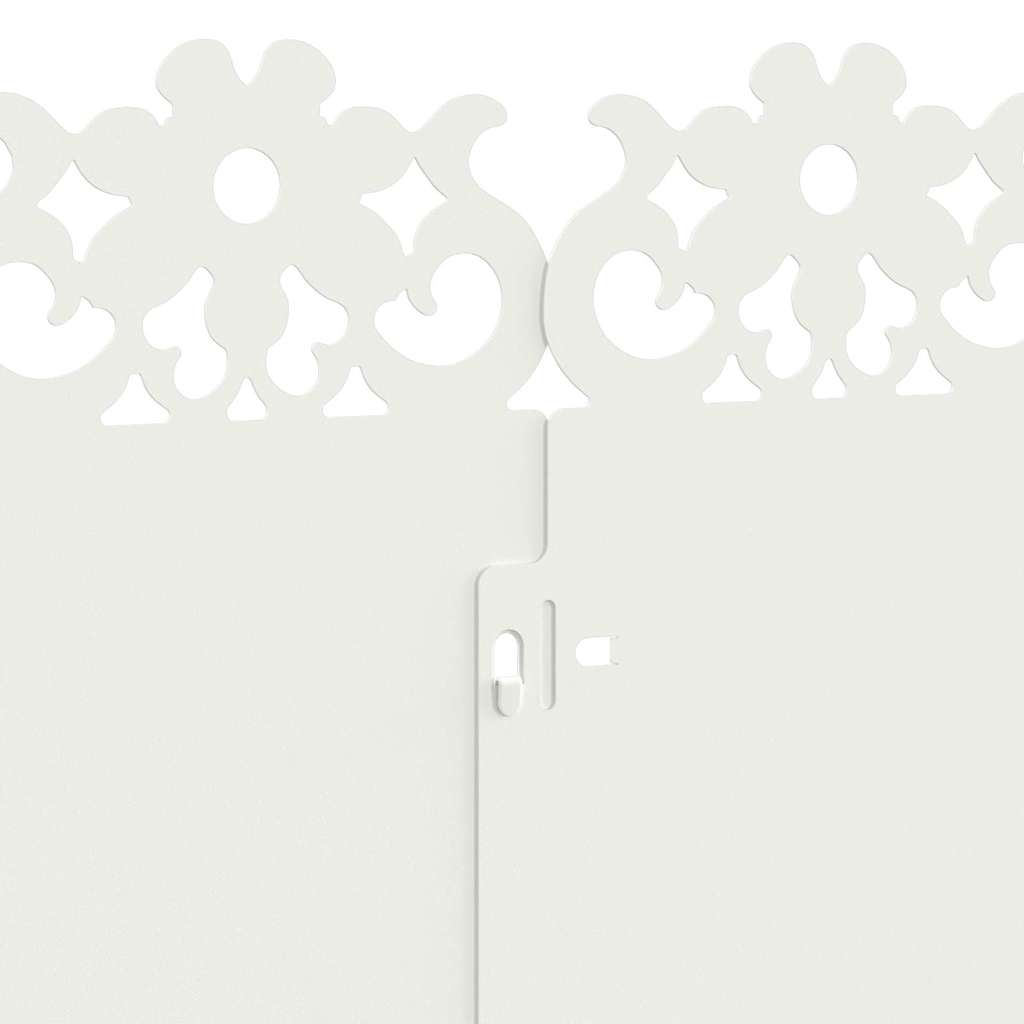 Rubnjaci za travnjak 20 pcs Bijelo 103 x 0,05 x 22 cm Čelik
