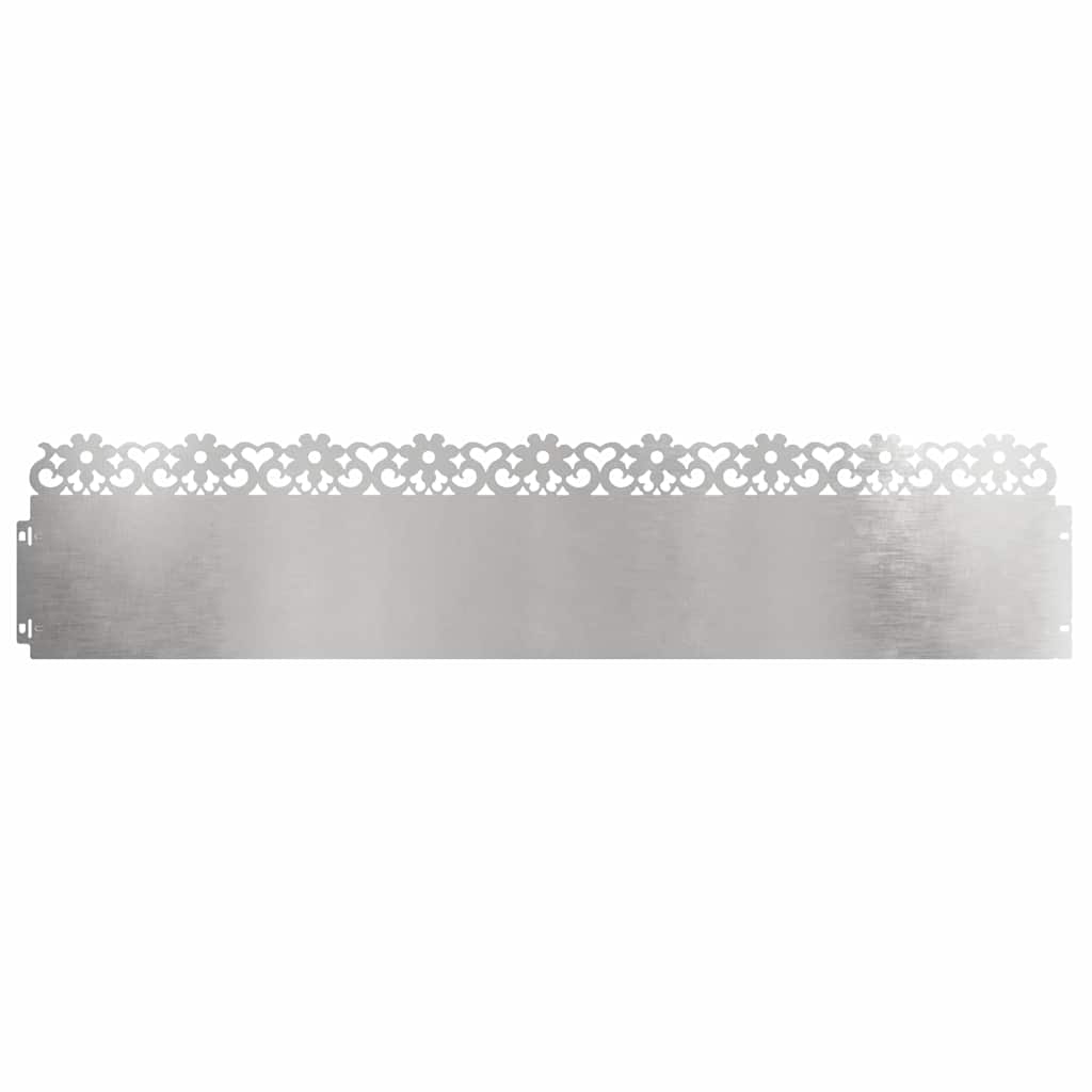 Rubnjaci za travnjak 10 pcs Srebrno 103 x 0,05 x 22 cm