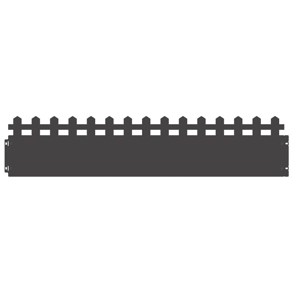 Rubnjaci za travnjak 20 pcs Crna 103 x 0,05 x 22 cm Čelik