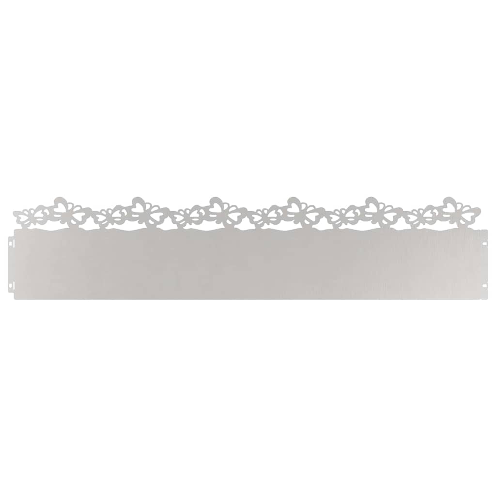 Rubnjaci za travnjak 10 pcs Srebrno 103 x 0,05 x 22 cm