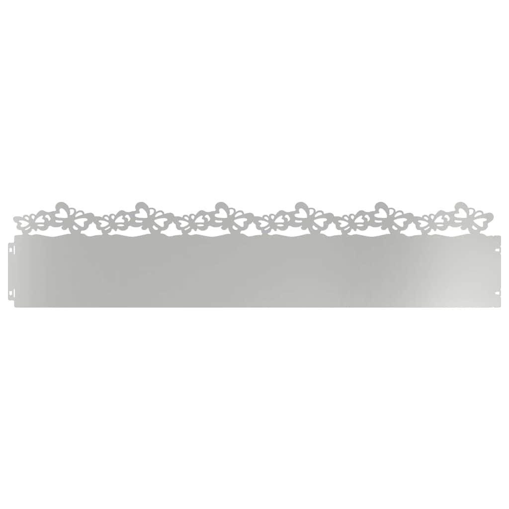 Rubnjaci za travnjak 10 pcs Srebrno 103 x 0,05 x 22 cm