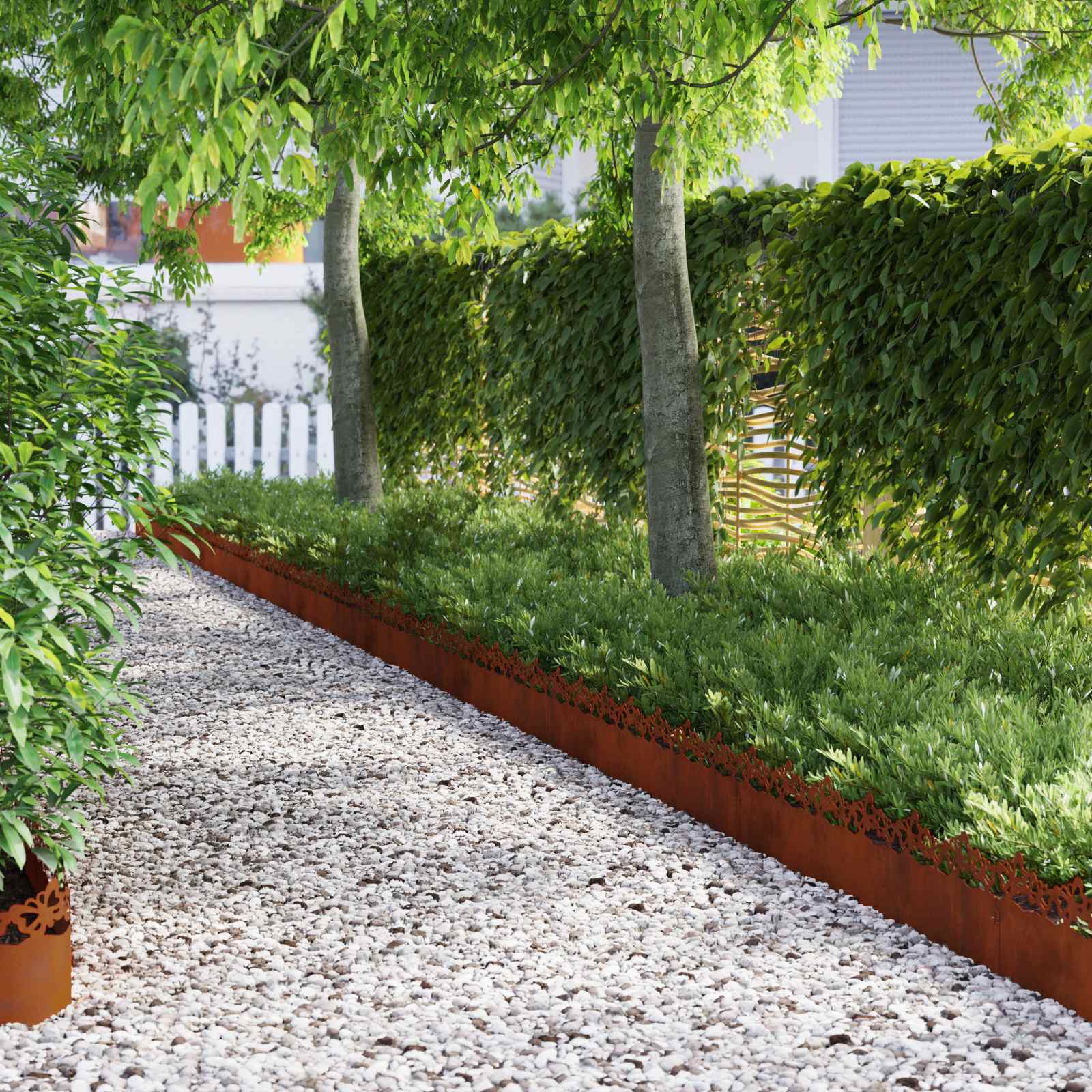 Rubnjaci za travnjak 30 pcs Rđa 103 x 0,05 x 22 cm