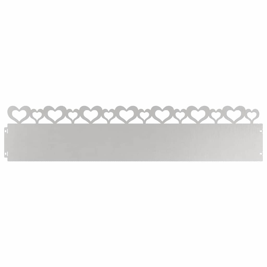 Rubnjaci za travnjak 10 pcs Srebrno 103 x 0,05 x 22 cm