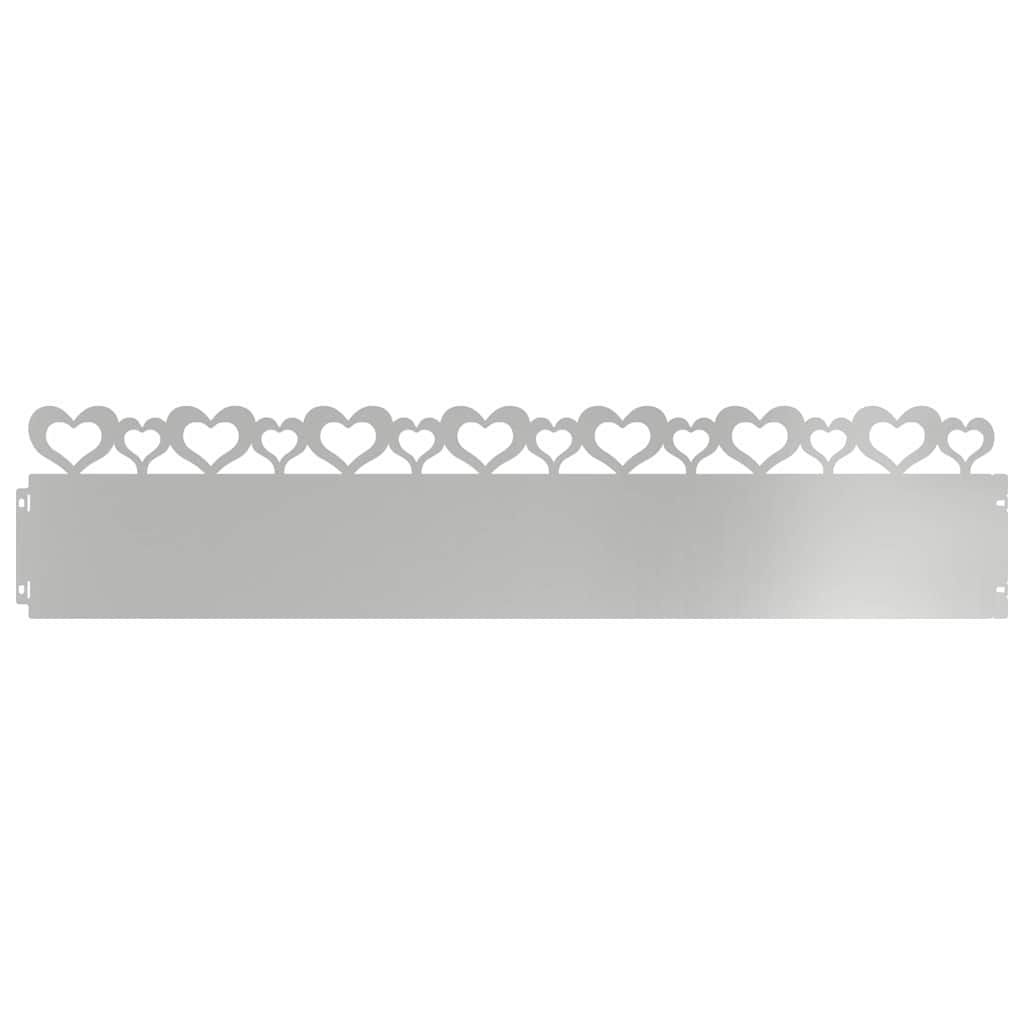Rubnjaci za travnjak 20 pcs Srebrno 103 x 0,05 x 22 cm