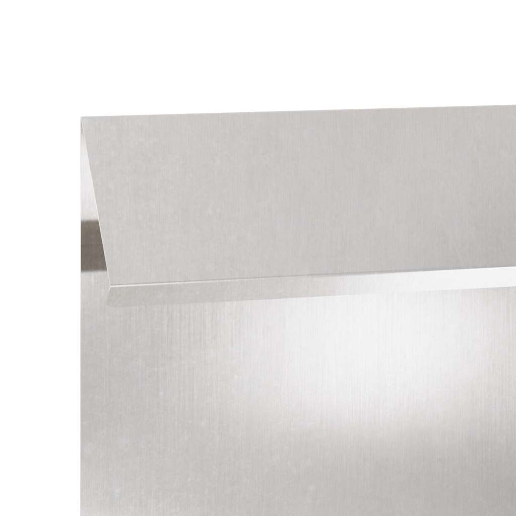 Ograda protiv puževa Srebrno 100 x 3,5 x 25 cm Nehrđajući čelik