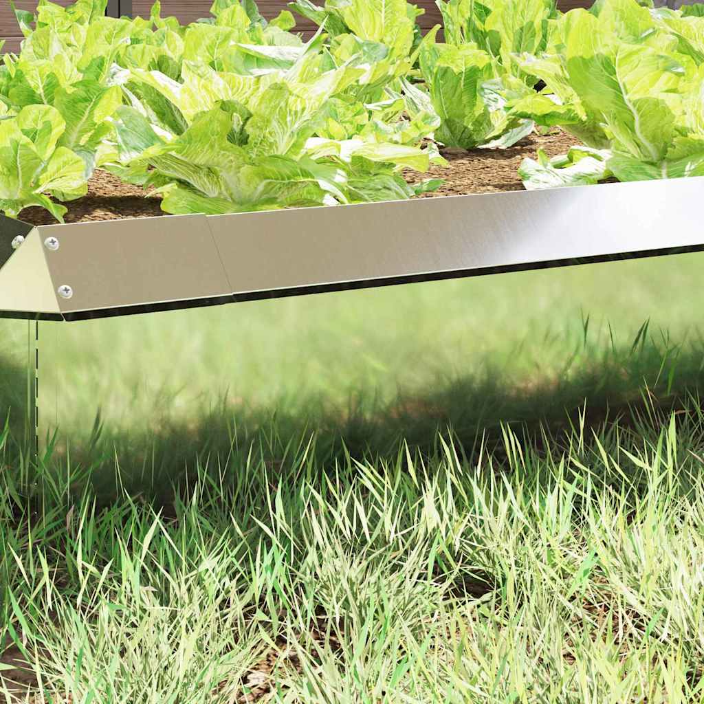 Ograda protiv puževa Srebrno 100 x 3,5 x 25 cm Cinkani čelik