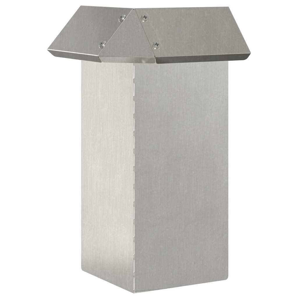 Ograda protiv puževa 4 pcs Srebrno 13,5 x 13,5 x 25 cm