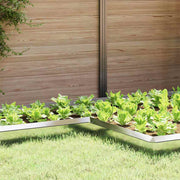 Ograda protiv puževa 4 pcs Srebrno 10 x 10 x 25 cm