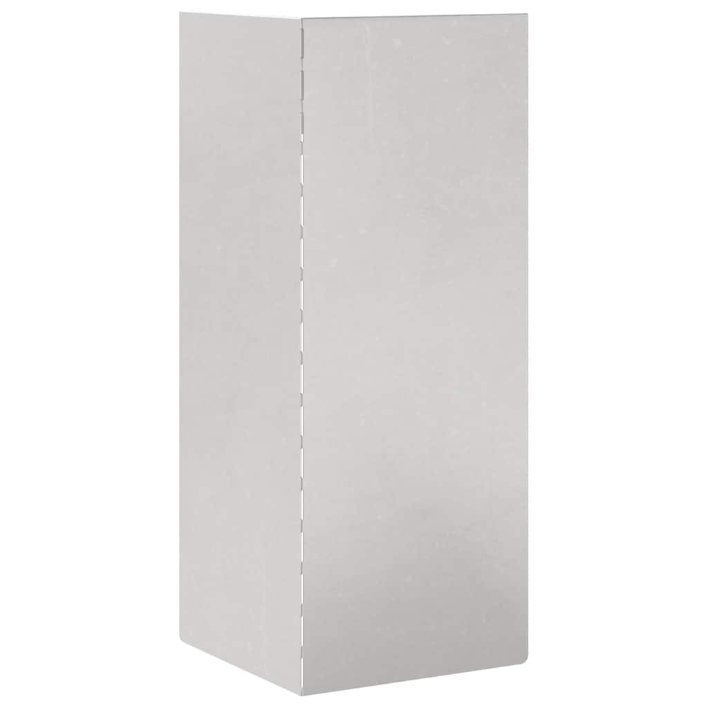 Ograda protiv puževa 4 pcs Srebrno 10 x 10 x 25 cm