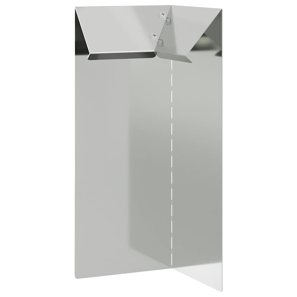 Ograda protiv puževa 4 pcs Srebrno 10 x 10 x 25 cm