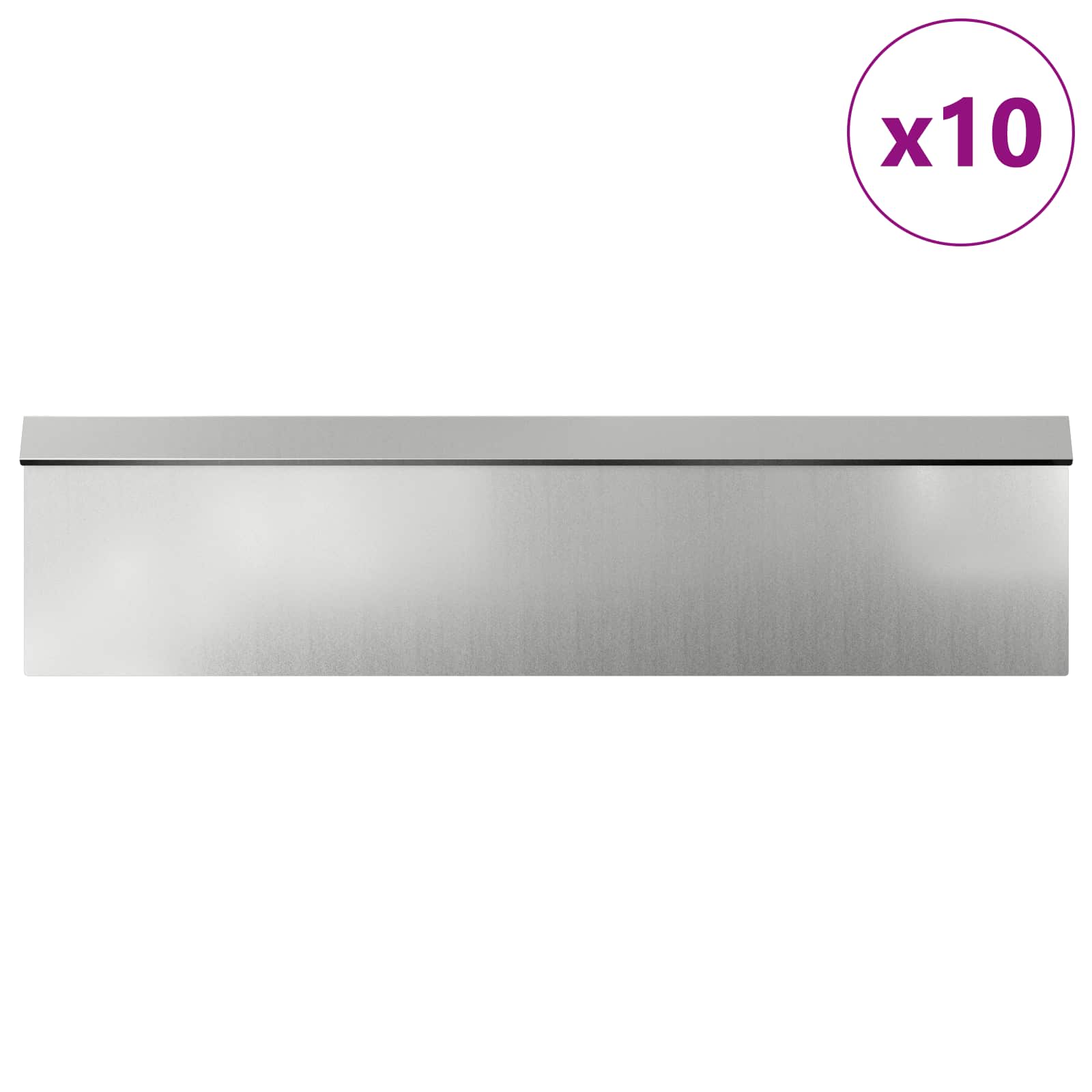 Ograde protiv puževa 16 pcs Srebrno Cinkani čelik