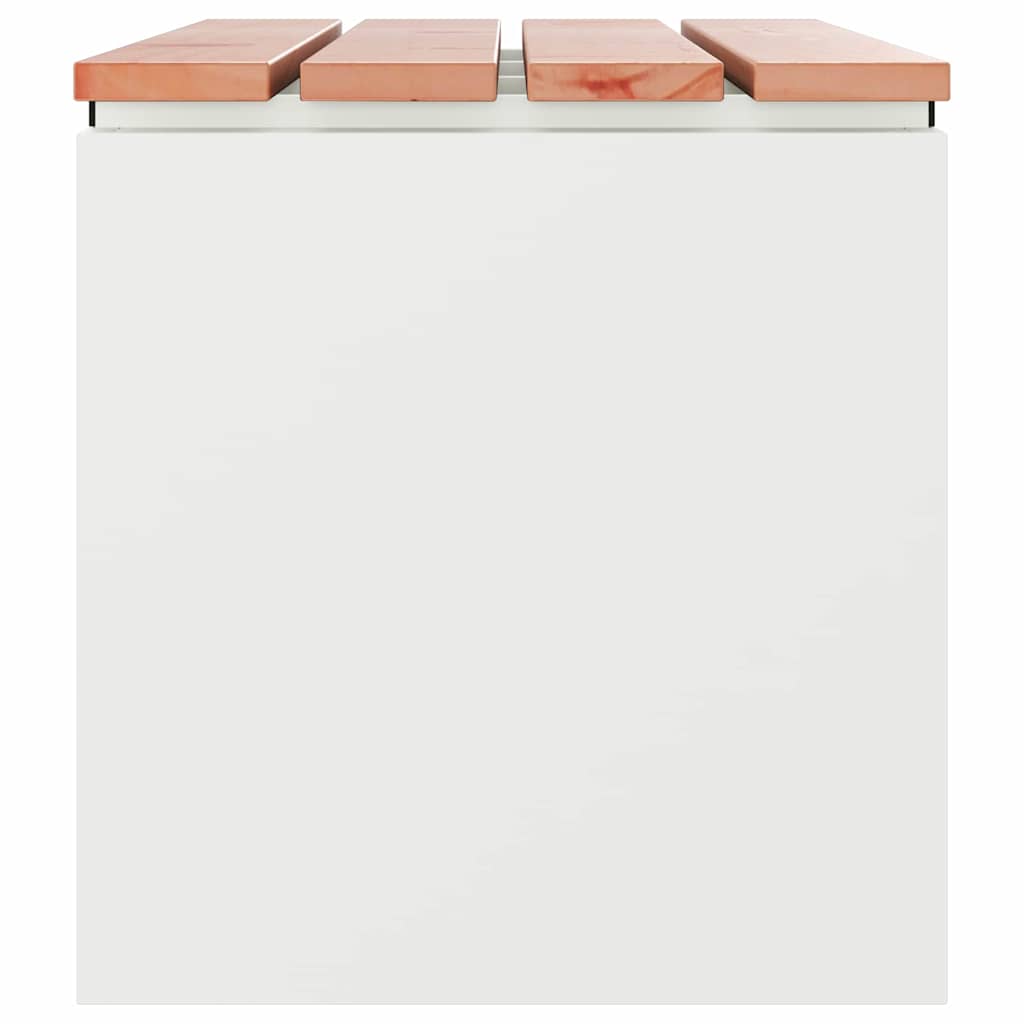Vrtna klupa Bijelo 80 x 40 x 43 cm Čelik