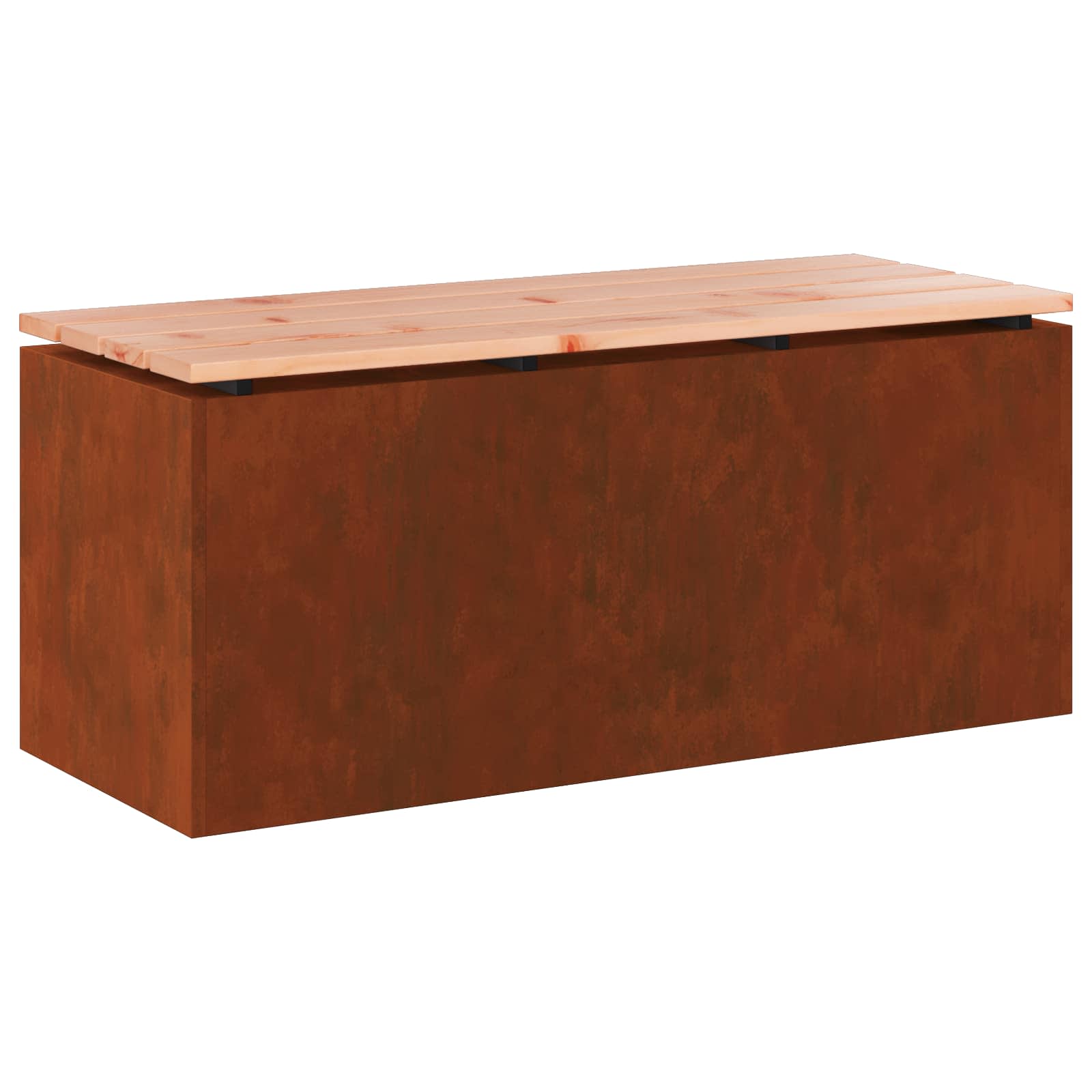 Vrtna klupa Rđa 100 x 40 x 43 cm Otporni čelik