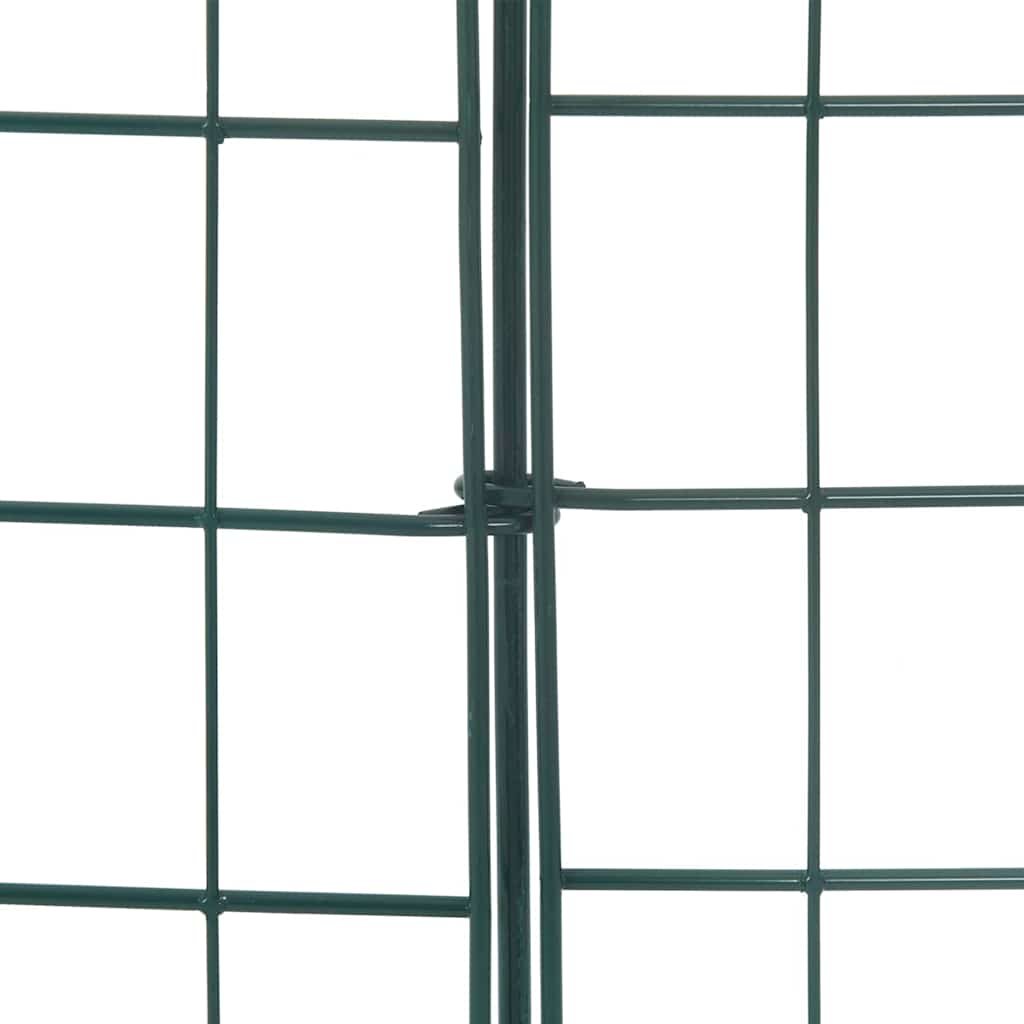 Set ograde za ribnjak 5 pcs Zelena 100 x 50 cm Čelik