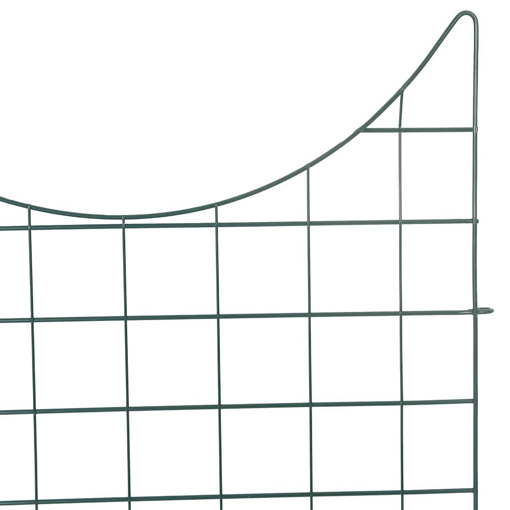 Set ograde za ribnjak 8 pcs Zelena 50 x 80 cm Čelik