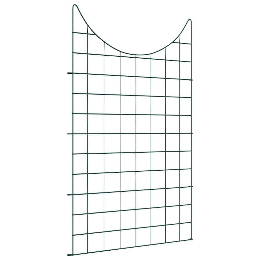 Set ograde za ribnjak 8 pcs Zelena 50 x 80 cm Čelik
