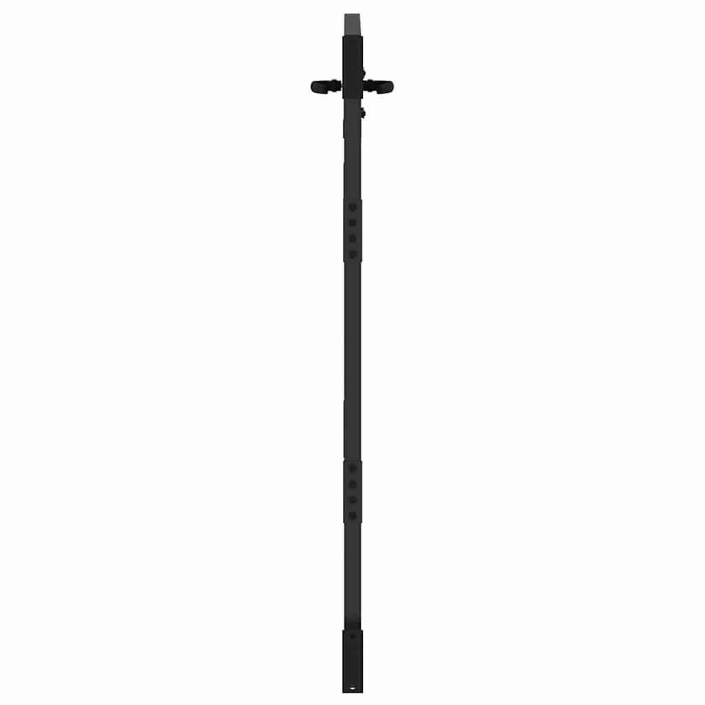 Vrtna vrata Crna 85 x 150 cm Čelik s praškastim premazom